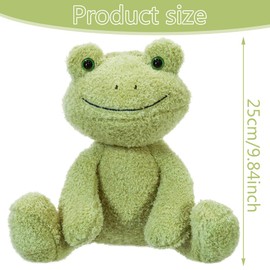 XNAUVOI Frog Cuddly Toy Children, Frog Cuddly Toy, Plush, Frog Plush, Frog Soft and Comfortable Cuddly Toy, Frog Plush Doll, 25 cm