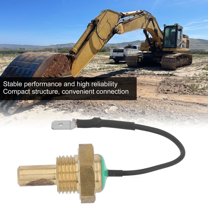 Excavator Water Temperature Sensor 129107‑44901 Brass Excavator Accessories for EC55