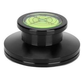 Turntable Stabilizer Aluminum Alloy LP Record Weight Vinyl Record Player Clamp for Vibration BalancedBlack