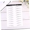 Baluue 6D Waterproof Eyebrow Stickers 2 Pcs Realistic Simulation Eyebrow