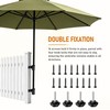Stainless Steel Deck Umbrella Mount, Patio Railing Umbrella Holder Set