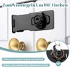 3 Lockable Security Locks, 4.76 Inch Zinc Alloy Door Bolt