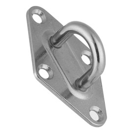ZAWELIYO Pad Eye Plate, 304 Stainless Steel Ceiling Hook Pad Eye, Heavy Duty Marine Boat Pad Eye Plate with Screws Accessories Marine Hardware (ZWS3211-5 (5mm))