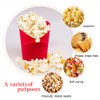 Fglmctsh The Original Microwave Popcorn Popper, Silicone Popcorn Maker Collapsible