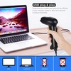WoneNice Hands-Free USB Barcode Scanner with Stand for Retail, POS
