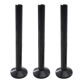 3 Pack Black Pipe Covers, 3 Pieces Pipe Collars, 200mm Black Pipe Sleeves, Valve Covers, Towel Rail Radiator Pipe Covers, Pipe Decoration, Suitable for Pipe Covers