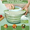 congumi 6-in-1 Salad Spinner 4 L, Multifunctional Salad Spinner with