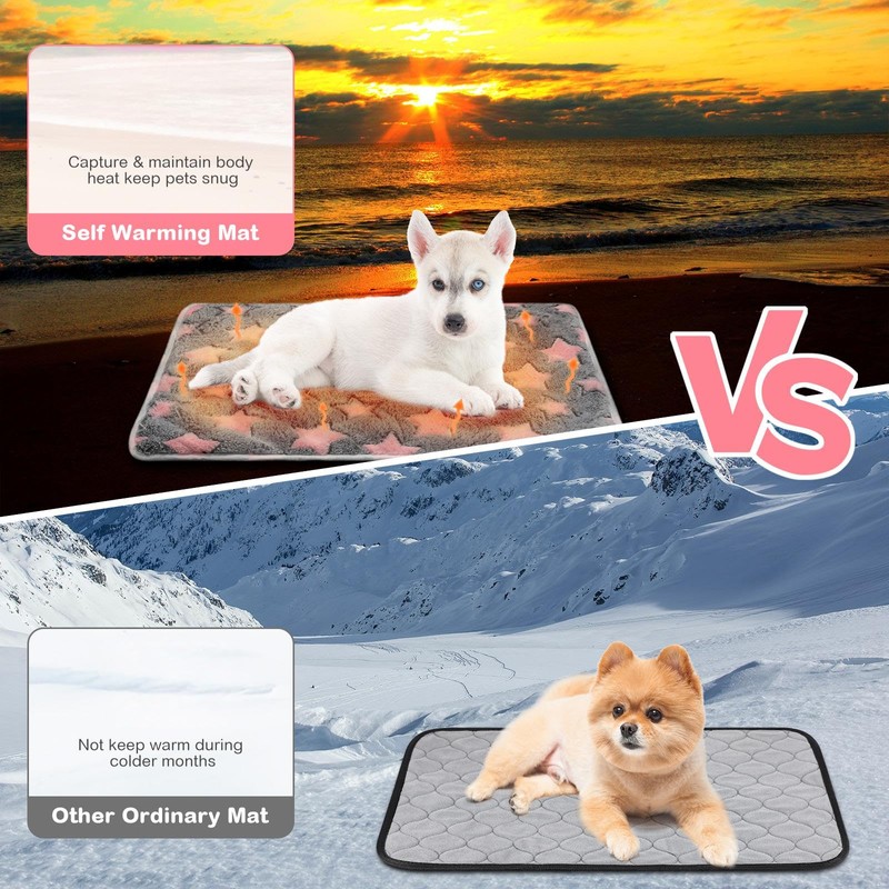 Clysee 4 Pack Self Heating Cat Bed Cat Self Warming