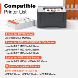 v4ink v4ink 134X 134A Black Toner Cartridge Replacement for HP 134A W1340A 134X W1340X Black High-Yield 2,500 Pages for HP Laserjet M209dw MFP M234dw M234sdw M234sdn Printer (with CHIP, 2 Pack)