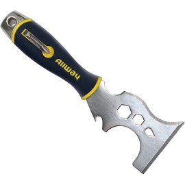 ALLWAY DSXG16 Soft Grip 16-in-1 Painter's Multi Tool with Hammer End and 2 Screwdriver Bits