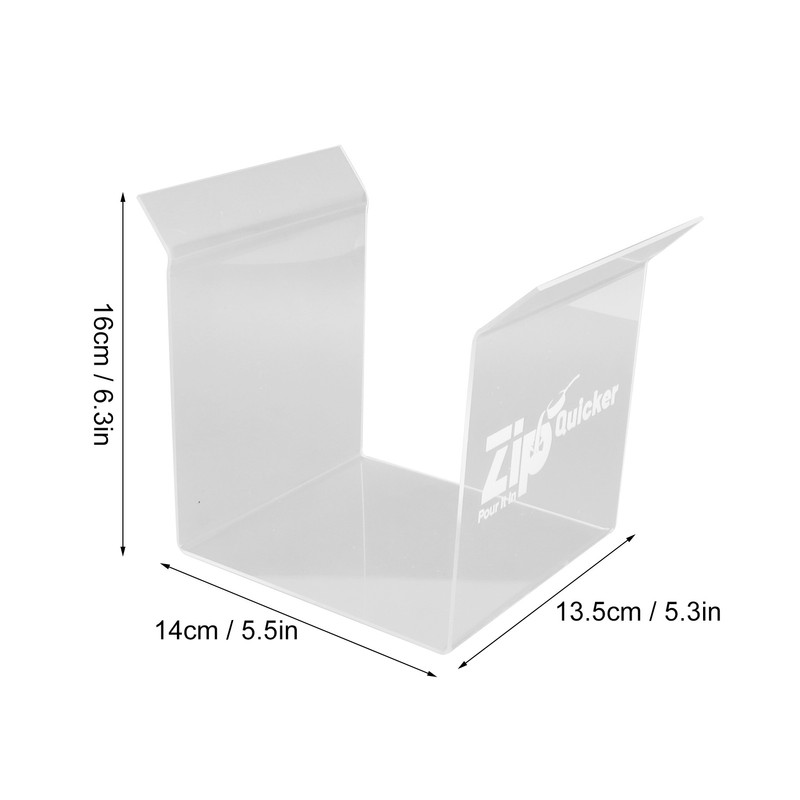 Ziplock Bag Holder Baggy Rack Holder Acrylic Handsfree to Pour