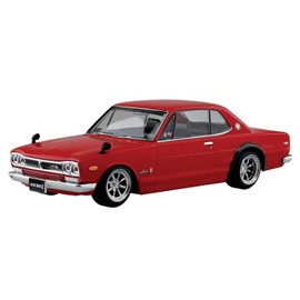 Aoshima Bunka Kyozai 09-SP3 The Snap Kit Series Nissan Skyline 2000GT-R Custom Wheel (Red) Color Coded Plastic Model 1/32