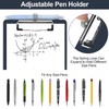 Meiikun Small Clipboard with Storage, A5 Clipboards with Pen Holder,