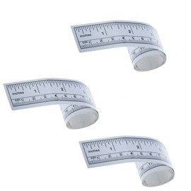 3Pcs White Self-Adhesive Measuring Tape, Double Scale Stick on Workbench Ruler, Sticky Tape Measure for Work Bench, Saw Table, Drafting Table, 36", Tape Measures, Measuring and Layout Tools