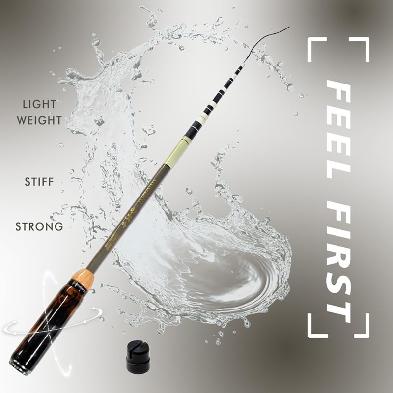 KHEALING のべ竿 延べ竿 振出 竿 軽量 超軽量仕様 小物万能竿 ノベルドミニマム 全長1.2m/
