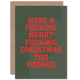 Swearing - Funny Adult Rude Christmas Card