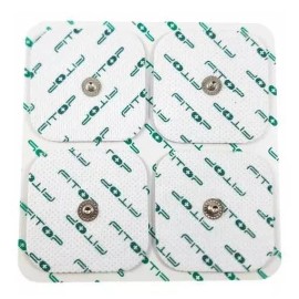 Fitop Electrodos Compatibles Compex/ Súper Gel/ 4 Piezas