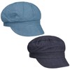 Lipodo Linen Reversible Cap - Two-Tone Hat - Plain Baker