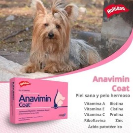 Holliday Anavimin Coat 21 Tabs. Piel Sana Y Pelo Hermoso                                                                                              