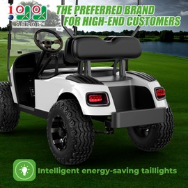 10L0L Golf Cart Taillights for EZGO TXT 1996-2013, Golf Cart Replacement Tail Lights Kit for Gas & Electric Models, Must Input 12V