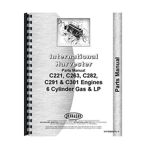 International Harvester 656 Tractor Engine Parts Manual (Gas)
