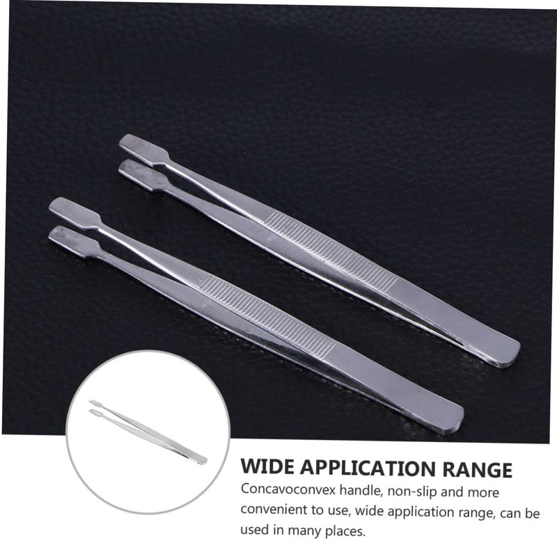 SAFIGLE Stainless Steel Stamp Nipper and Tweezer Set for Eyelash
