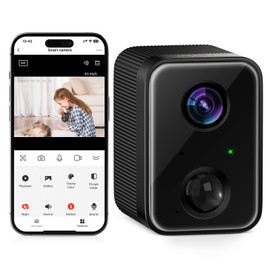 ARPHA Security Camera Wireless Outdoor 130°, 1080P WiFi Battery Camera for Home Security, IP65 PIR Motion Detection, 2-Way Talk Night Vision, 160 Days Battery Life, Siren Sound Alarm