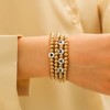 72ore Gold Beaded Stackable Bracelets - 4 or 6 Count