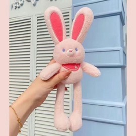 The Rabbit That Can Pull Its Ears, Plush Toy With Retractable Ears, Birthday Gift For Girls,Cute And Funny,Chinese:_BLUE
