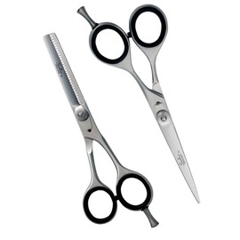 SANDBROS Professional Hair Cutting Scissors Kit/Thinning Shears/Barber Scissor/Hair Scissors Tools Set-6.0" Premium Stainless Steel Texturing Scissor,Thinning Scissors,Barber Scissors for Kids &Women