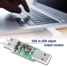 Adjustable Output Boost Module USB to Dc 12v, USB 5v to 7v Step Up USB Connectors DC-DC Step Up Converter USB to USB 3V-6V to 6V-15.5V Voltage Converter