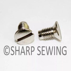 For Singer NEEDLE PLATE SCREWS (2) #691 - SINGER FEATHERWEIGHT 221 222 301