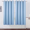 LEMOMO Sky Blue Thermal Blackout Curtains/52 x 72 Inch/Set of