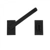 Renovators Supply Manufacturing Black Iron Gate Flip Latch 12" Large