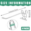 QTRQTR 4 Pcs Hooks for Wire Shelving, Heavy Duty Metal