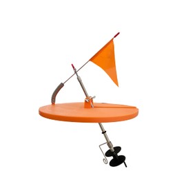 Nordic Legend Aurora Series Round Tip-Up with Orange Pole Flags