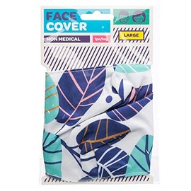 Panda Loco Leaves Summer Design- Reusable Adjustable Face Mask Covering