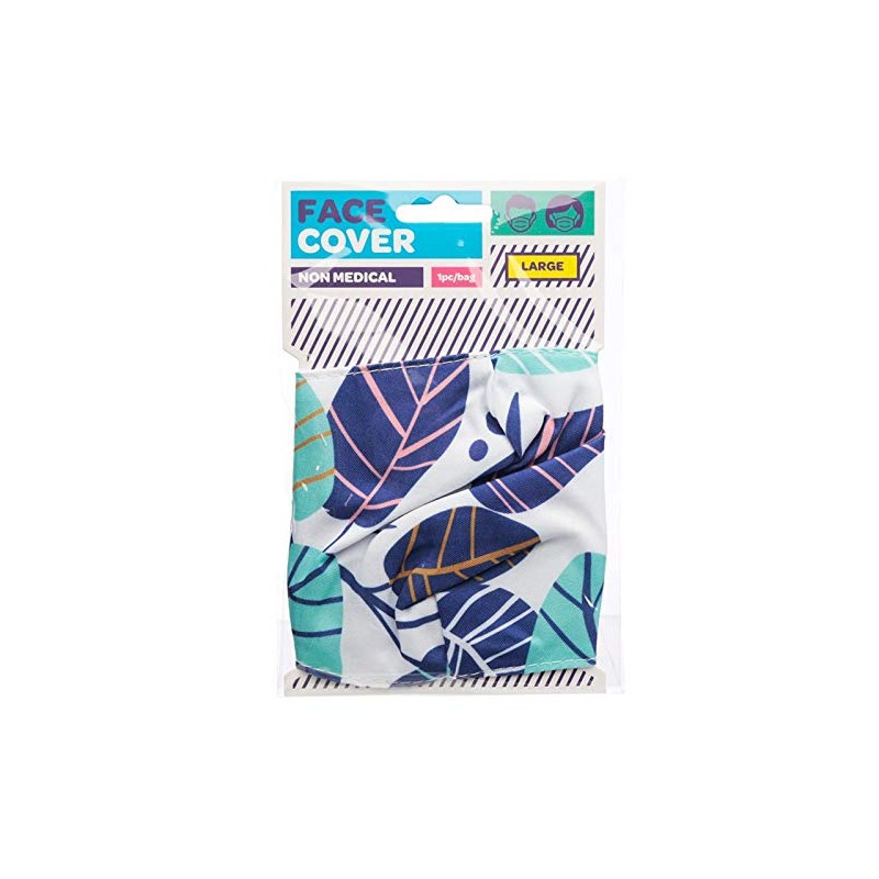Panda Loco Leaves Summer Design- Reusable Adjustable Face Mask Covering