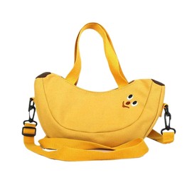 SHIDXIB 1Pcs Cute Fruit-shaped Bag For Women's Casual Outing Banana Shaped Canvas Handbags Cartoon Bag Cute Small Coin Purse For Women