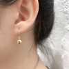 8mm Ball Dangle Drop 8.9mm Small Hoop Cuff Earrings for