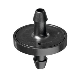 Orbit 67216 1/4" Barb 1 GPH Non-Pressure-Compensating Drip Irrigation Inline Dripper/Emitter, 10 Pack