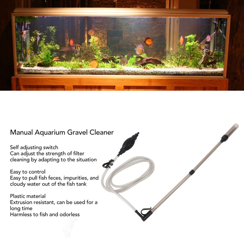 Manual Aquarium Gravel Cleaner Adjustable Water Changer Fish Tank Gravel