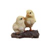 Vivid Arts Realistic Baby Chicks on Log | Resin Home