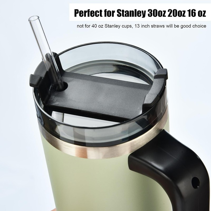 ALINK 10 Pieces 10.5 Inch Reusable Plastic Straws without BPA,
