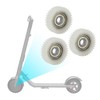 Odorkle 3PCS E Bike Motor Gear,Durable Nylon 36 Tooth Motor
