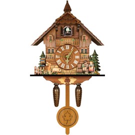 LYNICESHOP Cuckoo Wall Clock for Living Room, Bedroom, Office, Kitchen, Traditional Northern European Design, Home Decoration Alarm Clock (CL-301)