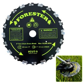 MGP Supply 9" Chainsaw Brush Cutter Blade - 20 Tooth Circular Trimmer Saw Blade - for Trimming Trees, Clearing Underbrush, Cutting String, Weeds and Bush