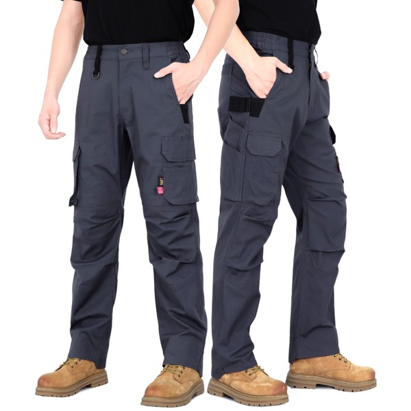 BOCOMAL FR Stretch Cargo Pants Lightweight Ripstop Relaxed Fit Flame