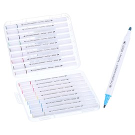 PATIKIL 18 Colors Alcohol Marker Pens, 1 Set Alcohol-Based Ink Dual Tip Art Markers Set with Box for Artist Coloring Sketching Drawing