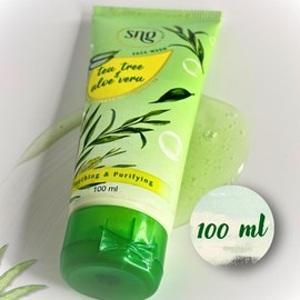 SNG COSMETICS Tea Tree & Aloe Vera Face Wash | Deep Cleansing Formula | Enriched with Natural Extracts | Refreshing & Hydrating All Skin Types